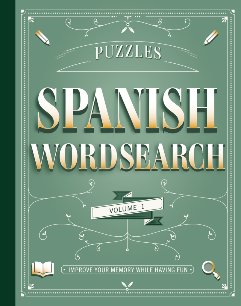 Word Search Book in Spanish Cover